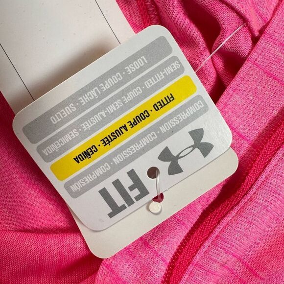 NWT Under Armour Women’s Pink Heat Gear Full Zip Jacket - Size Medium - Picture 6 of 8